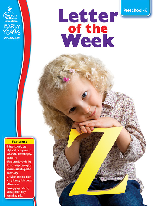 Cover image for Letter of the Week, Grades Preschool - K
